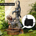 PULACO 400GPH Submersible Pump with 5 ft Tubing, (1500L/H 25W) durable fountain water pump for Pond Fountain, Aquariums Fish Tank, Statuary,