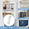 10pcs Locking Shelf Pins – 5mm Cabinet Shelf Pegs, Clear Plastic Shelf Clips for 5/8" Thick Board 10 5mm Pins, Fit 5/8" Thick Boards