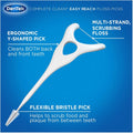 DenTek Complete Clean Easy Reach Floss Picks, No Break & No Shred Floss, 75-Count, 3 Pack 75 Count (Pack of 3) Picks