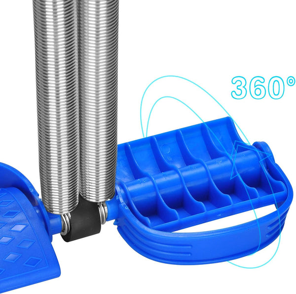 Elastic Sit up Equipment, Pull Rope Dual Spring Tension Foot Pedal Sit up Equipment for Abdominal, Leg Exerciser Tummy Trimmer Sport Fitness