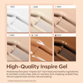 Modelones Gel Nail Polish Set- 6 Colors White Nude Brown Gel Polish Skin Tone Neutral Beige Tan Taupe Nail Polish Kit Popular All Seasons Soak off