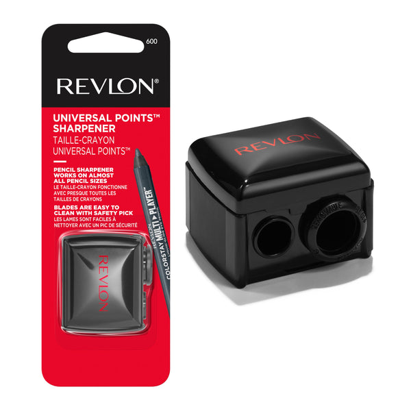Revlon Universal Points Makeup Sharpener, Black, 1 Count Pack of 1