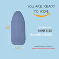 12.5 X 30 inch Smart Table top Ironing Board Cover and Pad with Standard Size, Fits Small, Mini Board, Easy Placement, Extra Thick Padding,