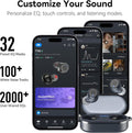 TOZO T10 Wireless Earbuds Bluetooth 5.3 Headphones, App Customize EQ, Ergonomic Design, 55H Playtime, Wireless Charging Case, IPX8 Waterproof