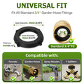 SmoTecQ 30 Pack Garden Hose Washers with Self-Locking Tabs - Heavy Duty Rubber Seals for 3/4" Hose Fittings, Stay-in-Place Design Prevents Falling