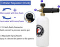 Tool Daily Foam Cannon with 1/4 Inch Quick Connector, 1 Liter, 5 Pressure Washer Nozzle Tips