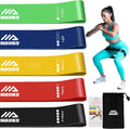 Exercise Resistance Bands for Working Out Set of 5 for Women and Men, Stretch Bands for Exercise, Physical Therapy, Arms Legs Workout, Stretching,