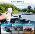 Apps2Car Magnetic Phone Holder Mount with 13-Inch Flexible Long Arm & 6 Strong Magnets, Anti-Shake Holder for Truck Windshield Dashboard, Suction