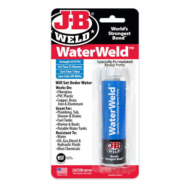 J-B Weld 8277 WaterWeld Epoxy Putty Stick - 2 oz. 2 oz - 1 Pack