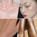 UCANBE 3 Pcs Body Glitter Highlighter Shimmer Drops, Dewy Glow Set Multi-Color Set