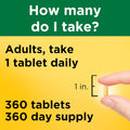 Nature Made Super B Complex with Vitamin C and Folic Acid, Dietary Supplement for Immune Support, 360 Tablets, 360 Day Supply