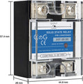 CG Solid State Relay SSR-25DD DC to DC Input 3-32VDC To Output 5-240VDC 25A Single Phase Plastic Cover DC to DC 25A