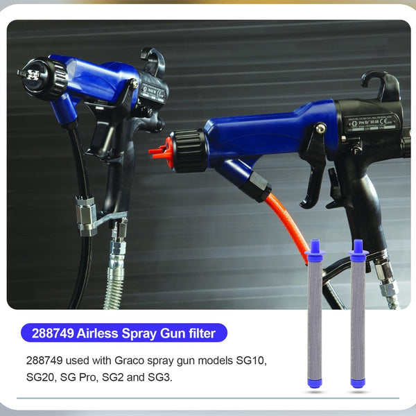 288749 Airless Spray Gun Filter 60 Mesh Compatible for Spray Gun Models SG10, SG20, SG Pro, SG2 and SG3(5/Pack)