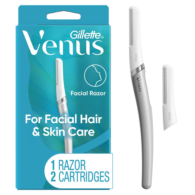 Gillette Venus Dermaplaning Tool, 2 Blade Refills, Exfoliating Face Razors for W