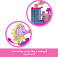 Barbie Mini BarbieLand Collectible Pet Boutique Playset with 1 1/2-Inch Doll, Product Display, Check Out Stand, Pet House & Cat Baskets for