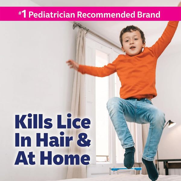 Nix Lice Removal Kit - Lice Treatment Hair Solution and Comb, Home Defense Bedbug and Lice Killing Spray (Pack of 2) (Packaging May Vary)