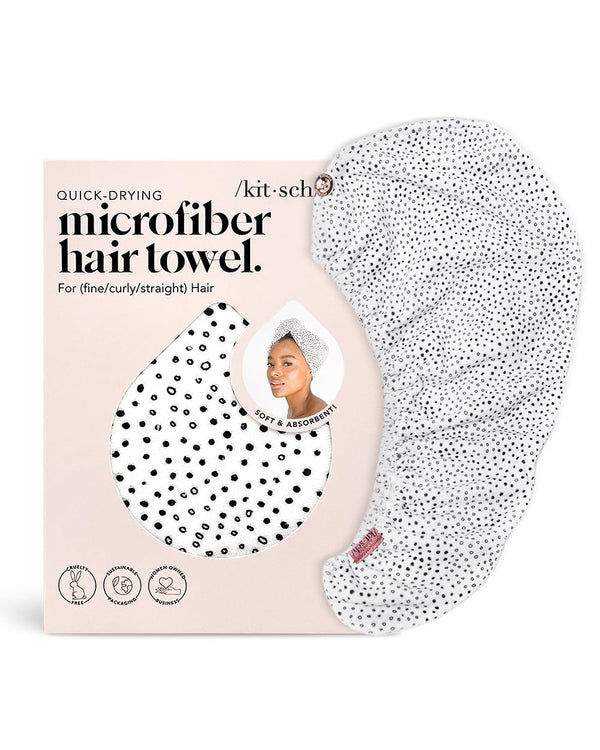 Kitsch Microfiber Hair Towel Wrap for Women – Micro Dot Micro Dot 1 Count