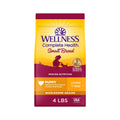Wellness Complete Health Puppy Dry Dog Food, Small Breed, Wholesome Grains, Natural, Chicken, Oatmeal, & Salmon Recipe, (4-Pound Bag)