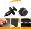 GOOACC Universal Plastic Fender Clips,200 Pcs Push Bumper Fastener Rivet Clips with 6 Size Auto Body Retainer Clips Bumpers,Car Fender Replacement