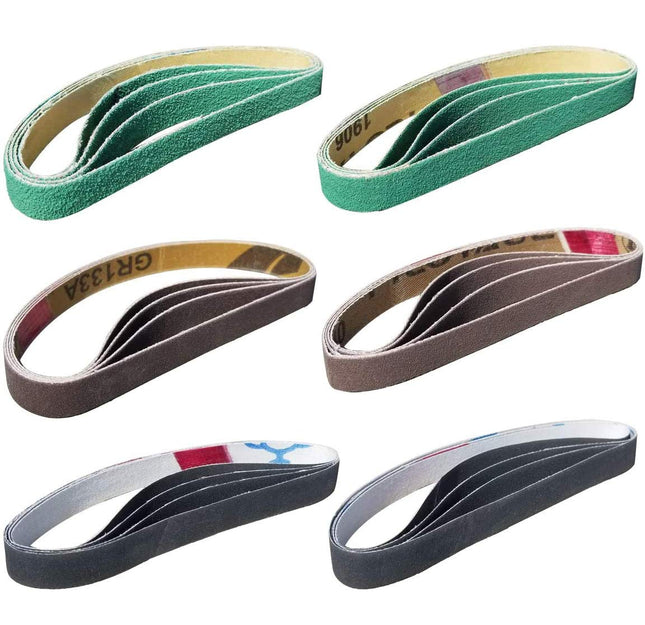 24 Pcs 1/2" X 12" Replacement Belt Kit for Work Sharp Original Knife & Tool Sharpener and Combo Knife Sharpener (WSKTS &