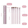 5Pcs Eye Makeup Brush Set, Portable Eyeshadow Brushes for Travel Case. | Basic eyeliner, angle, concealer, slanted eyebrow brush, recommended by