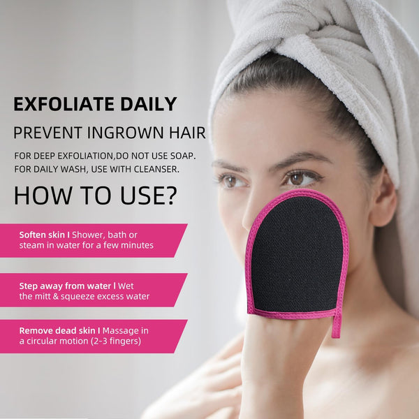 Deep Exfoliating Back Scrubber -Bath & Shower Back Scrub - Body Exfoliator Scrub Tool - Skin Care for Women & Men - Exfoliation Body Scrubber for
