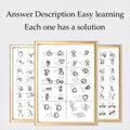 Metal Wire Puzzle Set of 24 with Pouch | Brain Teaser IQ Test Disentanglement Iron Link Unlock Interlock Game Party Favor Kids Adults Challen