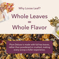 Plum Deluxe Loose Leaf Tea Sampler â 5 Whole Leaf Blends with Caffeine: CrÃ¨me Brulee Earl Grey, Peach Oolong, Green Citrus Mint, Pecan & Floral