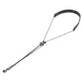 Classical Guitar, Mariachi or Ukulele Strap with Adjustable Length Neck Loop and No-Mar J Hook Mariachi Black Nylon