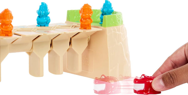 Mattel Games Greedy Gator 2-Player Kids Game for Families & Parties, Get Monkeys across the Bridge First with Rolling Alligator