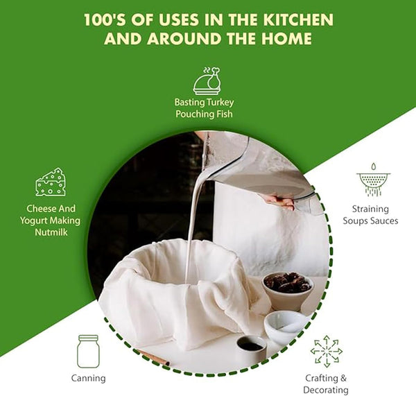 Regency Wraps 100% Cotton Ultra Fine Cheese Cloth, 4 pcs, 36sq.ft Total 9 sq ft (Pack of 4)