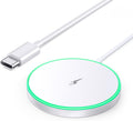 Magnetic Wireless Charger 15W Mag Safe Charger-Fast Charging Pad Compatible with Iphone16/15/14/13/12 Series & Airpods 2 3 Pro-Led Mag-Safe Pad