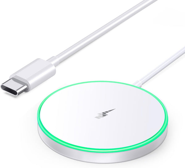Magnetic Wireless Charger 15W Mag Safe Charger-Fast Charging Pad Compatible with Iphone16/15/14/13/12 Series & Airpods 2 3 Pro-Led Mag-Safe Pad