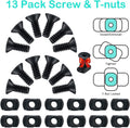 Polymer Picatinny Accessory Rail Single Picatinny Rail, 3 3 5 5 7 7 Slots, with 13 T-Nuts & 13 Screws & 2 Allen Wrench