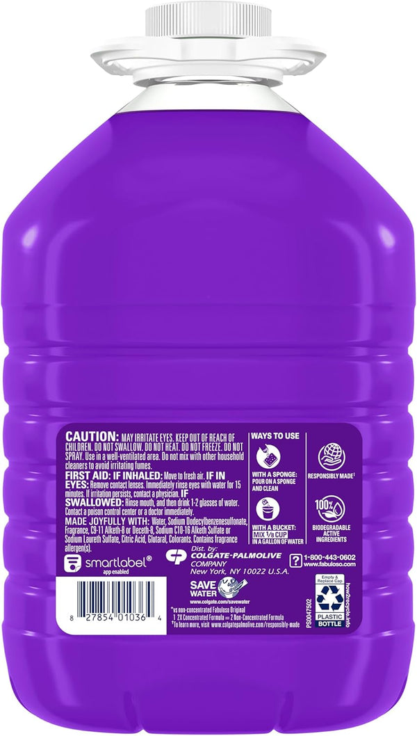 Fabuloso Multi-Purpose Cleaner 2x Concentrated, Lavender - 128 fl oz 128 Fl Oz (Pack of 1)