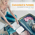 Rechargeable Travel Makeup Mirror 72 LED Lighted Makeup Travel Mirror Compact Slim Vanity Mirror with Lights Makeup Mirror with 3 Lighting Modes