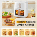 Vailnd Air Fryer Paper Liners, 200pcs Air Fryer Liners Disposable 8" Square | Baking Paper Liner for 5-8 qt Airfryer Basket, Non-stick and Oil