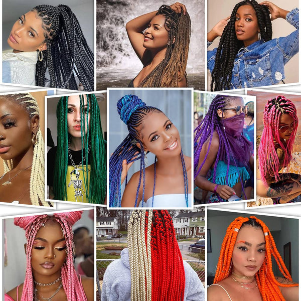 Braiding Hair 16 Inch Pre stretched Braiding Hair Extensions Yaki Hot Water Synthetic Hair(16nch,3Packs Natural black) 1B# 16 Inch(Pack of 3)