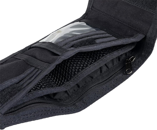 EXCELLENT ELITE SPANKER Nylon Trifold Wallet for Men ID Card Holder | Mens velcro wallet trifold,Tactical Military Wallet with Coin Pocket BLK