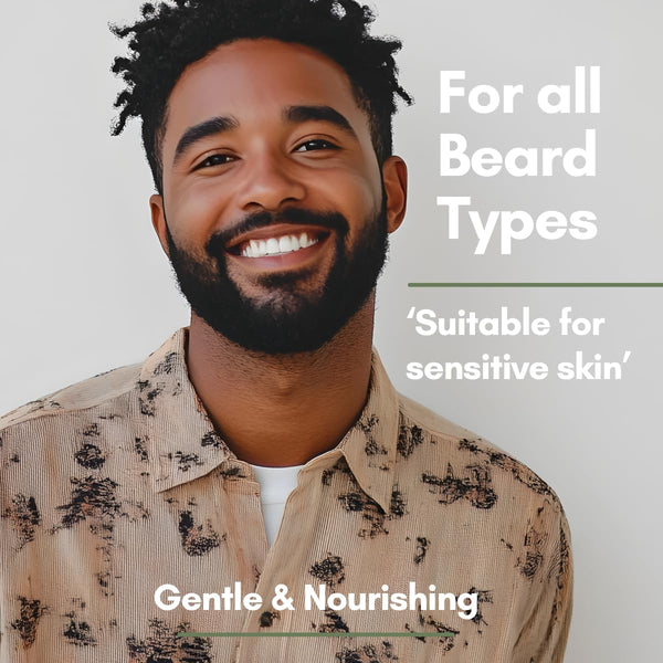 Premium Unscented Beard Oil & Comb Set - Thickens and Softens Beard, Relieves Itch & Dry Skin, 100% Natural, Fast-Absorbing Formula - Perfect for