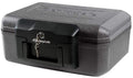 SentrySafe Fireproof Safe with Key Lock, Chest Lock Box for Home or Travel Secures Money, Documents, 0.18 Cubic Feet, 6.1 x 14.3 x 11.2 Inches,