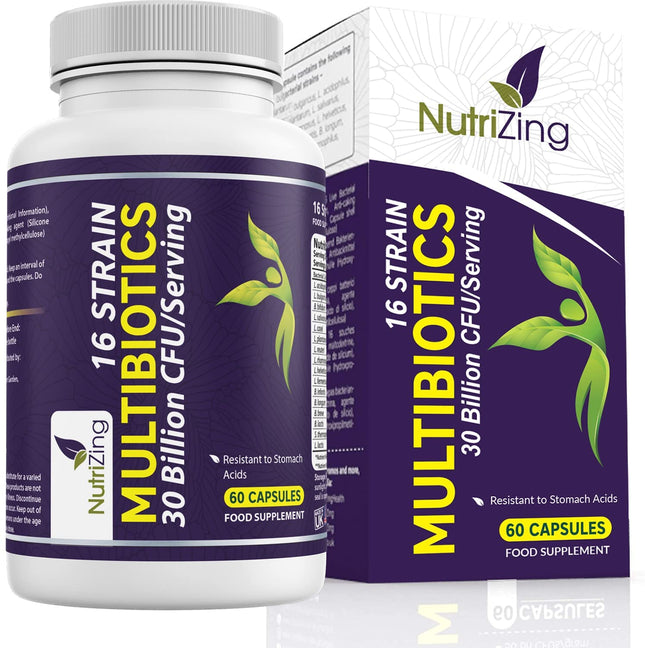 Nutrizing Sugar Free Probiotic Gummies for Women & Men - Fruit Flavored Chewable