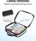 BAGSMART Clear Toiletry Bag with Handle 2-Pack TSA Approved, Black | Water-resistant Travel Toiletry Bag, Carry On Travel Accessories Bag, Airport