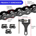 420 Motorcycle Chain 132 Links - 420 Chain for 50 70 90 110 125cc 212cc TaoTao Coolster Apollo Baja Kazuma Chinese ATV, 420 Chain for Mini Bike Go