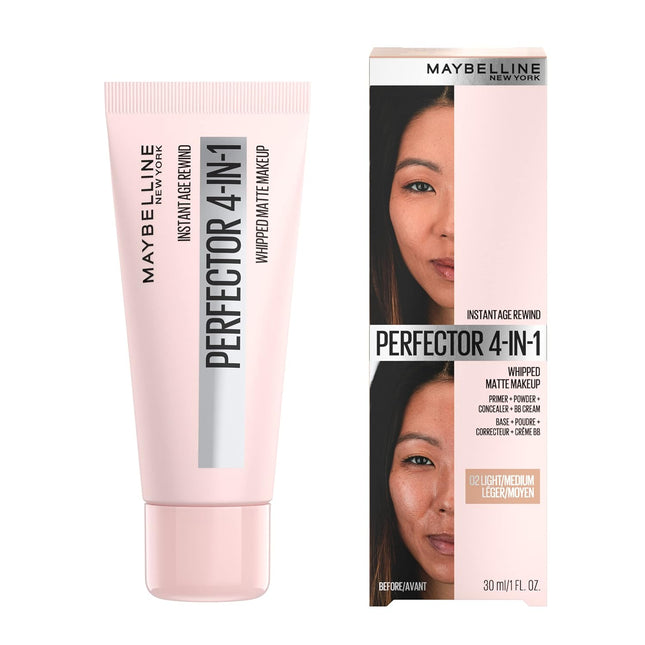 Maybelline Instant Age Rewind Instant Perfector 4-In-1 Matte Makeup, 02 Light/Me