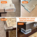 12 Pack Corner Protector Baby, Table Corner Protectors Guards Baby Proofing | Furniture Corner & Edge Safety Bumpers Covers Cushion, Clear Clear