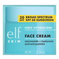 e.l.f. SKIN Holy Hydration! Face Cream Broad Spectrum SPF 30 Sunscreen Moisturizer, Made with Hyaluronic Acid, Niacinamide & Peptides, Lightweight
