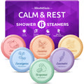 Shower Steamers 6 Packs, Shower Bath Bombs with Natural Fragrance, Self-Care & Relaxation Birthday Presents for Loved Ones, Shower Bombs with