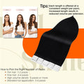 Full Shine Tape In Hair Extensions Human Hair, Jet Black 10 Inch 30G 20Pcs | Remy Tape Ins, Seamless Invisible Black Hair Extensions, Straight