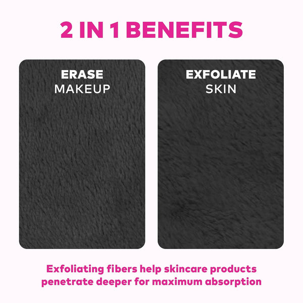 The Original Makeup Eraser Mini PRO 5-Pack, Erase All Makeup with Just Water, Including Waterproof Mascara, Eyeliner, Foundation, Lipstick,